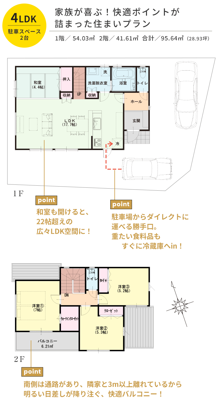 家族が喜ぶ!快適ポイントが詰まった住まいプラン